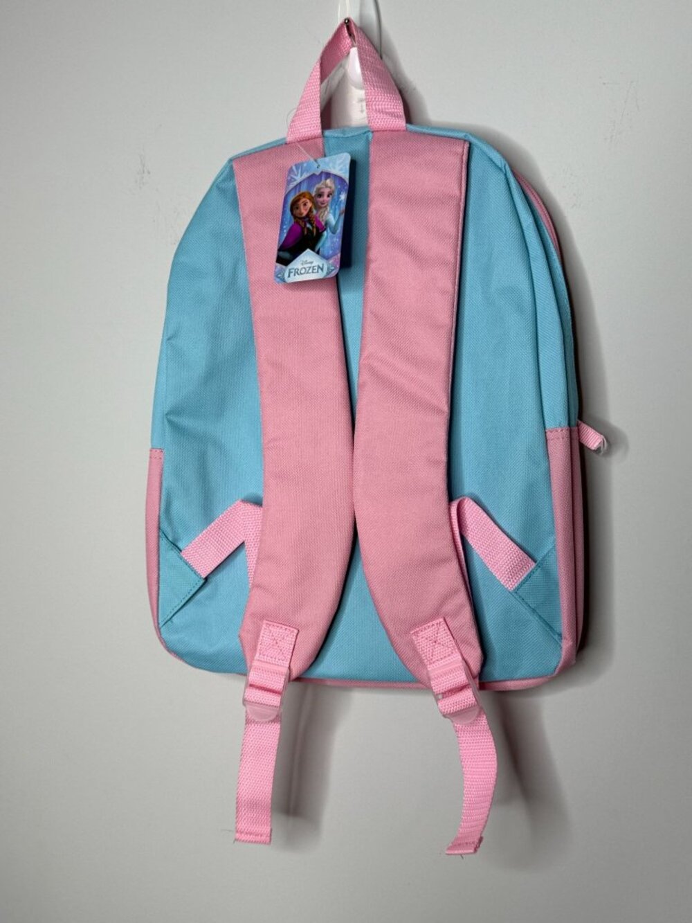 Disney Frozen Elsa Anna Kids Pink Blue Backpack NWT - Picture 6 of 7